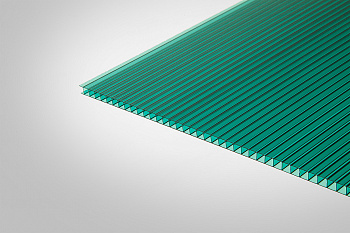 Поликарбонат сотовый 6 мм зеленый Стандарт