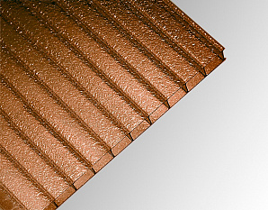 Поликарбонат сотовый 8 мм янтарный Практичный "Колотый лед"