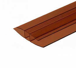 Профиль соед.коричневый 6м 6 мм