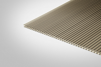 Поликарбонат сотовый  8 мм бронза Колибри