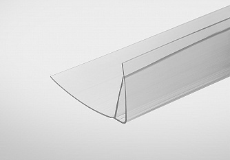 Профиль пристенный "ПРС 8-10" прозрачный