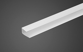 Профиль торцевой молочный 10мм
