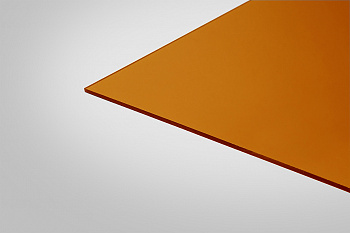 Поликарбонат монолитный 3мм янтарный 2,05х3,05