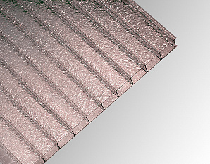 Поликарбонат сотовый 8 мм бронза Практичный "колот. лед" (2100 х 12000мм)