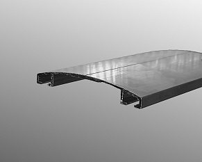 Планка прижимная алюминиевая верхняя 6м