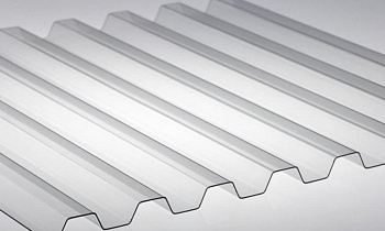 Поликарбонат профилированный 1,3мм прозрачный 1,051 х3,00м МП/С-21 POLYGAL