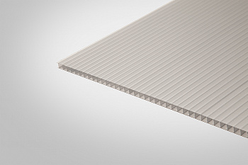 Поликарбонат сотовый 6 мм серый Практичный