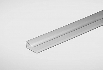Профиль торцевой серебристый 10мм