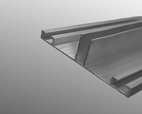 Планка прижимная алюминиевая нижняя 6м